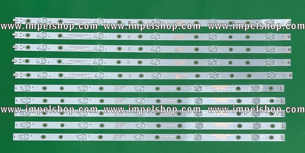 Led backlight strip for tv PHILIPS 55" set 10pcs , 5pcs X LB-GM3030-GJ0D22555X10AN22-L-1-H LED 5LED & 5pcs X LB-GM3030-GJ0D22555X10AN22-R-1-H LED 5LED , ORIGINAL PART NUMBER : 996592001080