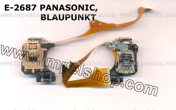 CD len / Laser pick-up E-2687 PANASONIC CAR AUDIO PLASTIC , with warranty 6 months