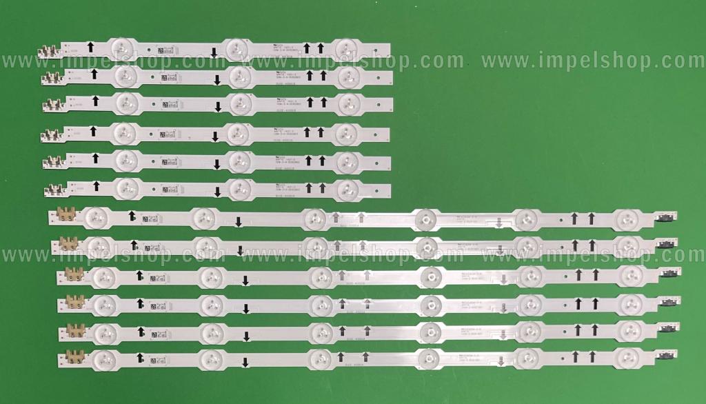 Led backlight strip for tv SAMSUNG 40" set DUGE-400DCA-R3 6LED X 6pcs & DUGE-400DCB-R3 3LED X 6pcs , BN96-32174A & BN96-32175A