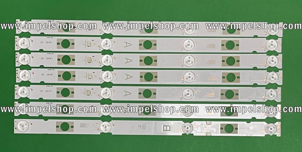 Led backlight strip for tv SONY 48" set (7pcs) , A LB48009 V0_03 X 6pcs & B LB48009 V1_04 X 1pcs