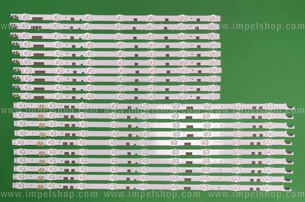 Led backlight strip for tv SAMSUNG 60" set V5DR_600SCA-R0 9LED , BN96-38483A X 10pcs & V5DR_600SCB-R0 7LED , BN96-38484A X 10pcs