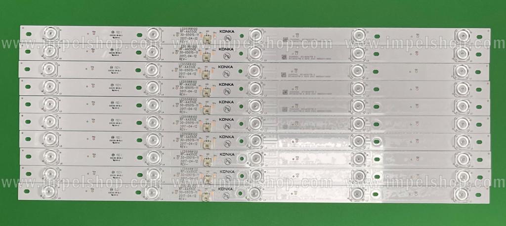 Led backlight strip for tv KONKA 55" set 10pcs X RF-AA550E30-0501S-11 , LED55R8100 , 5LED