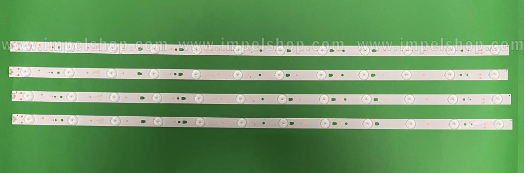 Led backlight strip for tv HAIER 40" set 4pcs X LED40D12-ZC14-04 , LED40D12-03(B) LED40D12-0203 (A) , 812MM , 12LED , 3V