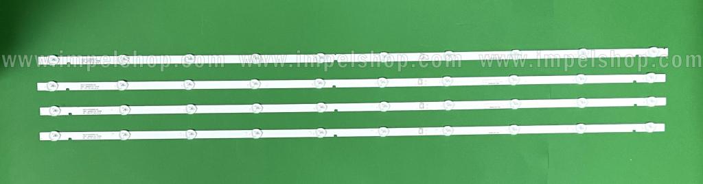 Led backlight strip for tv TOSHIBA / LG 49" set 4pcs X JL.D490A1330-001CS-M / BS-CM , 10LED , 943MM