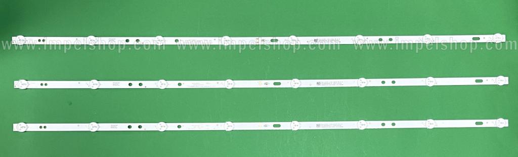 Led backlight strip for tv SKYMASTER 43" set 3pcs X CX43D08-ZC52AG-02 2019-06-14 4S2P , 8LED , 6V , 800MM ,