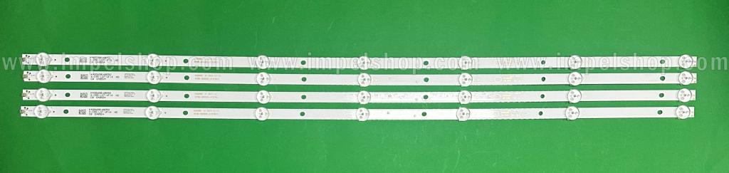 Led backlight strip for tv PHILIPS 39/40" set 4pcs X K400WD A1 / 4708-400000-A1213K31 / K400WD8168050 , 7LED , 3V , 759MM