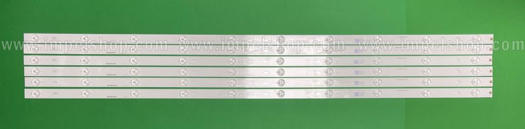 Led backlight strip for tv SHARP 48" / 49" set 6pcs X RF-AJ480E32-1001S-02 A0 , 10LED , 3V , 976MM
