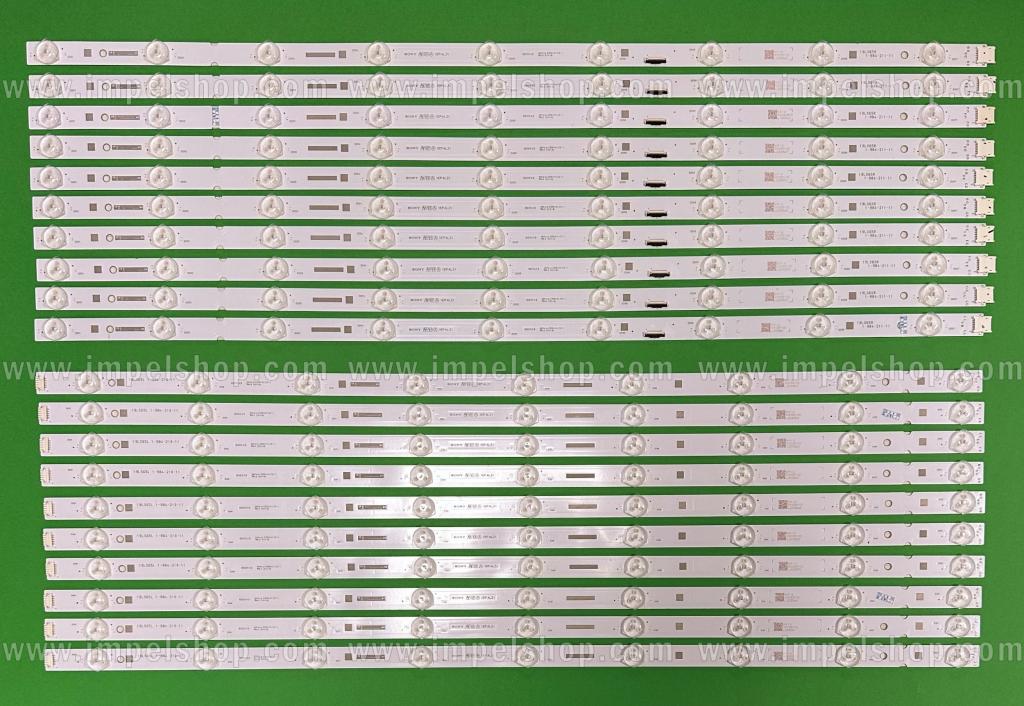 Led backlight strip for tv SONY 65" set 20pcs , 10pcs X 19LS65L 1-984-210-11 , 9LED & 10pcs X 19LS65R 1-984-211-11 , 9LED