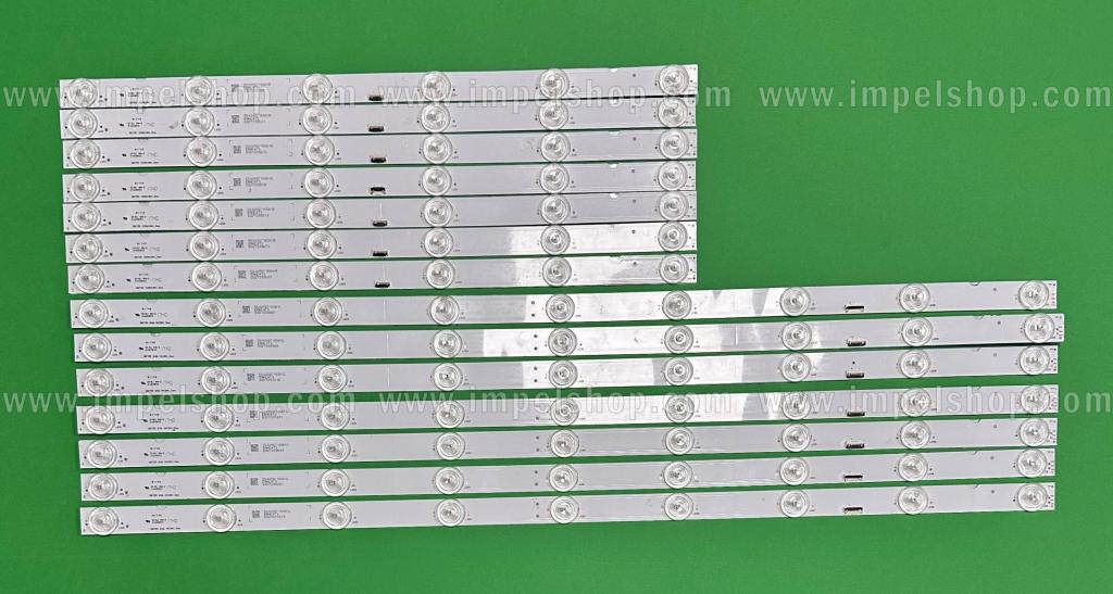 Led backlight strip for tv SONY 55" set 14pcs , 7pcs x 55039D715SN1L & 7pcs x 55039D715SN1R SBT55 636.4/409*18*1.0mm , ATTENTION -LED BARS RIGHT AND LEFT HAVE NUMBERS FROM 1 UPT TO 7 AND SHOULD BE CONNECTED IN ORDER WITH EACH OTHER.