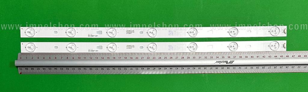 Led backlight strip for tv KRUGER & MATZ 24" set 2pcs x LED236D7-01(B) LED236D7-01 PN:30323607206 , 7LED , 458MM , 3V ,
