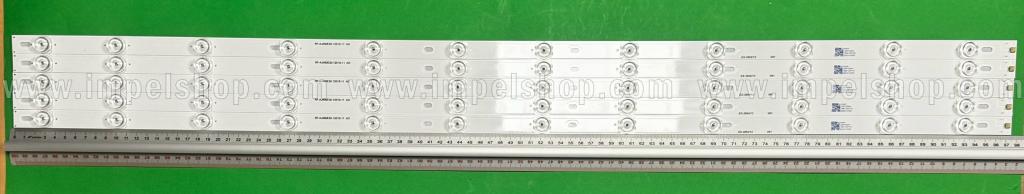Led backlight strip for tv SHARP 49" set 5pcs X RF-AJ490E30-1201S-11 A0 , 12LED , 978MM , 3V ,