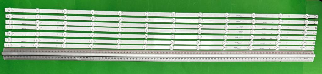 Led backlight strip for tv PHILIPS 50" set 7pcs X LB50106 V0_00 , 12LED , 1100MM , 3V ,