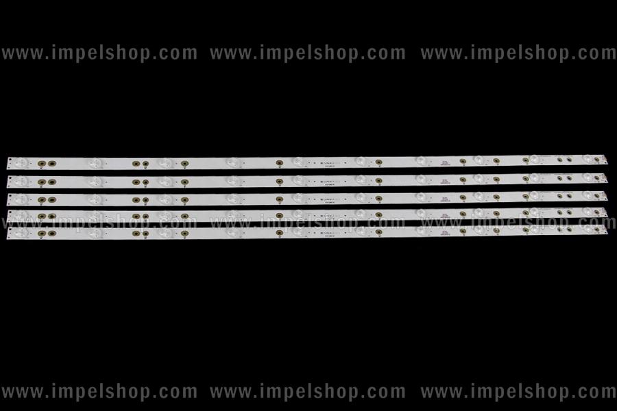 Led backlight strip for tv PHILIPS/AOC 43" set 5pcs X LB-PF3528-GJD2P5C435X10-B/GJ-2K16-430-D510-V4 94V-0 LBM430P1001-AJ-2S ,